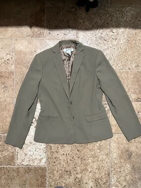 Alfani Olive Blazer Jacket in Soft Green
